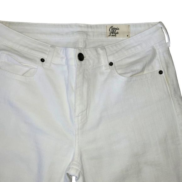 COSMIC BLUE ONE WHITE JEANS SIZE 30 - Picture 3 of 4